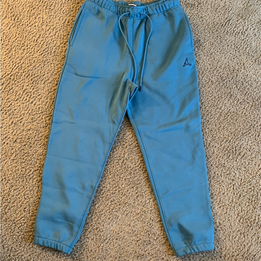 Nike Air Jordan Essentials Fleece Joggers Size L Sweatpants Blue